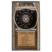 電話アンティークロータリー有料電話の堅牢 スモールペーパーバッグ (裏面)