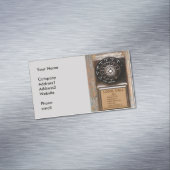 電話アンティークロータリー有料電話の堅牢 マグネット名刺 (インサイチュ)