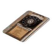 電話アンティークロータリー有料電話の堅牢 マグネット (左側)