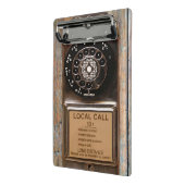 電話アンティークロータリー有料電話の堅牢 ミニクリップボード (アングル2)