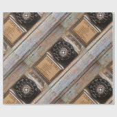 電話アンティークロータリー有料電話の堅牢 ラッピングペーパー (フラット)