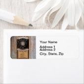 電話アンティークロータリー有料電話の堅牢 ラベル (インサイチュ)