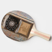 電話アンティークロータリー有料電話の堅牢 卓球ラケット (横)