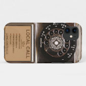 電話アンティークロータリー有料電話の堅牢 Case-Mate iPhoneケース (裏面(横))