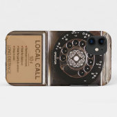電話アンティークロータリー有料電話の堅牢 Case-Mate iPhoneケース (裏面(横))