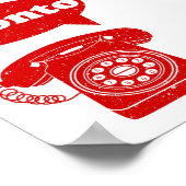 電話イタリアン機 ポスター (角)