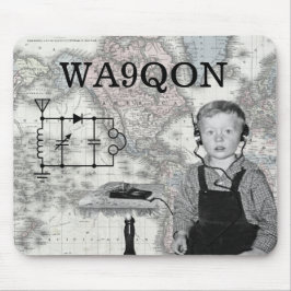 電話カスタマイズ文無線ボーイ マウスパッド