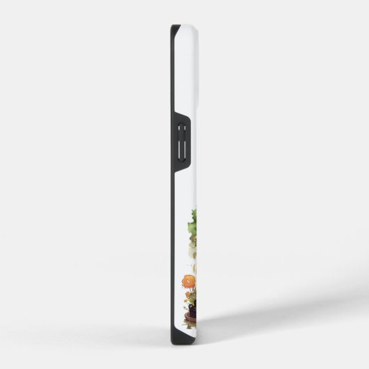 電話カスタムケース |かわいい小さな魔女とキツネ iPhoneケース (右側面)