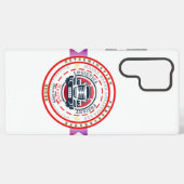 電話カバーのロゴ SAMSUNG GALAXYケース (裏面横)