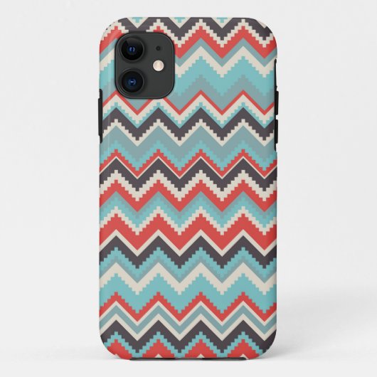 電話カバー-アズテック派のシェブロンのプリント Case-Mate iPhoneケース (裏面)