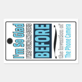 電話カメラ 長方形シール