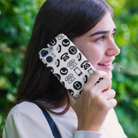 電話グラフィックiPhoneケース Case-Mate iPhoneケース