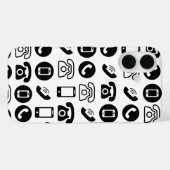 電話グラフィックiPhoneケース Case-Mate iPhoneケース (裏面 (横))