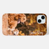電話ケースのゴールデンレトリバーの名前を変更する Case-Mate iPhoneケース (裏面 (横))