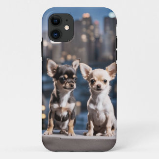 電話ケースのチワワ犬の名前を変更する iPhone 11 ケース