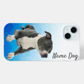 電話ケースのピットブル犬の名前を変更する Case-Mate iPhoneケース (裏面 (横))