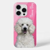 電話ケースのプードル犬の名前を変更する Case-Mate iPhoneケース (裏面)