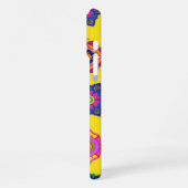 電話ケースの歴史的なモチーフの黄色 iPhoneケース (左側面)