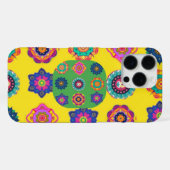 電話ケースの歴史的なモチーフの黄色 iPhoneケース (裏面横)