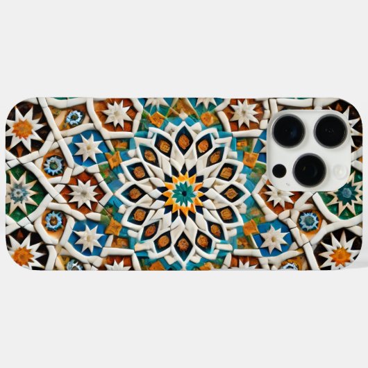 電話ケースイスラムモザイクジオメトリック Case-Mate iPhoneケース (裏面 (横))