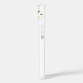 電話ケースイニシャルプラス名&フラワーズデザイン Case-Mate iPhoneケース (裏面 / 左)