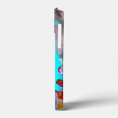 電話ケースサイケデリックミント赤モノグラム Case-Mate iPhoneケース (裏面 / 左)