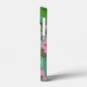 電話ケースサイケデリック薄紫グリーンモノグラム Case-Mate iPhoneケース (裏面 / 左)