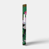 電話ケースサイケデリック薄紫グリーンモノグラム Case-Mate iPhoneケース (裏面 / 右)