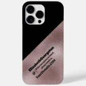 電話ケース – ピンクフェイクメタリック Case-Mate iPhoneケース (裏面)