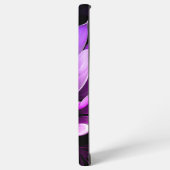 電話ケース：リリー・パープル SAMSUNG GALAXYケース (左側面)