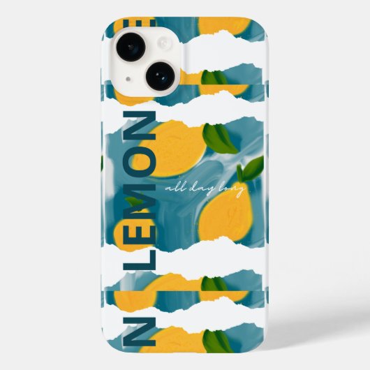 電話ケース – 夏インスパイア – レモン Case-Mate iPhoneケース (裏面)