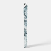 電話ケース「木製ホワイト」 iPhone 15ケース (左側面)