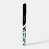 電話ケース「木製ホワイト」 iPhone 15ケース (右側面)