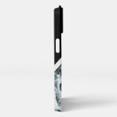 電話ケース「木製ホワイト」 iPhone 15ケース (右側面)