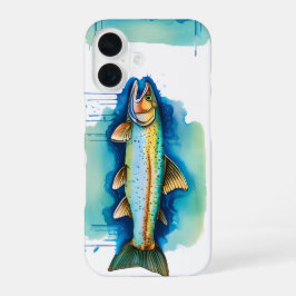 電話ケース – 水彩シリーズ：マス/サーム iPhone 16ケース