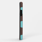 電話ケース:水玉模様(Brown & Blue) Case-Mate iPhoneケース (裏面/右)