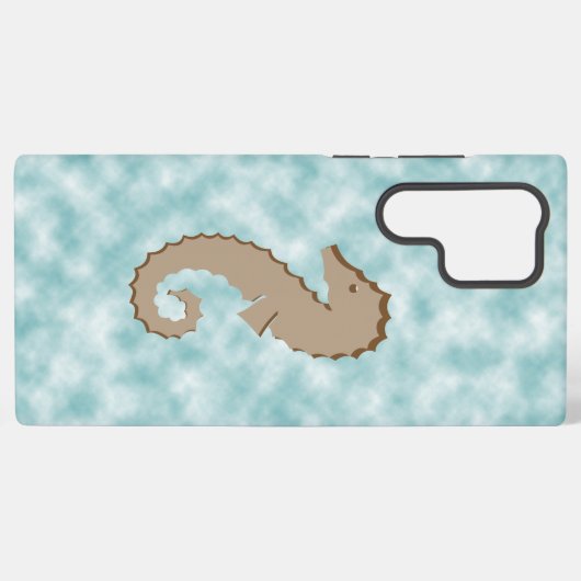 電話ケース – 水面下の定型化された乗馬 SAMSUNG GALAXYケース (裏面横)