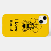 電話ケース – 私は蜂が大好き！ Case-Mate iPhoneケース (裏面 (横))