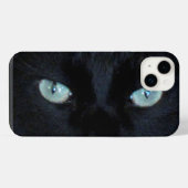 電話ケース – 黒猫の目 iPhoneケース (裏面横)