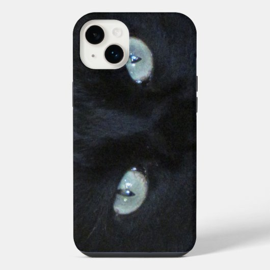 電話ケース – 黒猫の目 iPhoneケース (裏面)