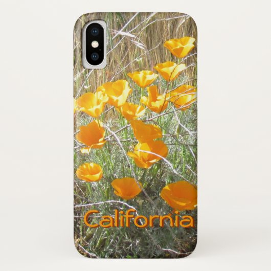 電話ケース – California Poppies in Field Case-Mate iPhoneケース (裏面)