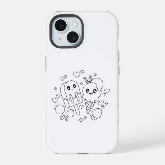 電話ケース iPhone 15ケース (裏面)