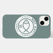 電話ケースNotAntiFish戦艦グレー Case-Mate iPhoneケース (裏面 (横))