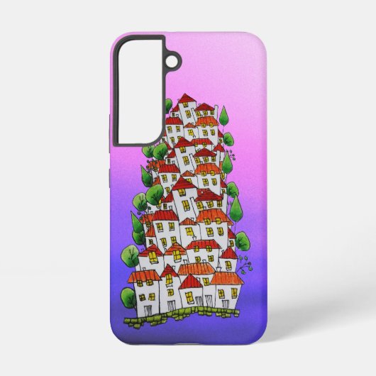 電話ケースS22 （ドードル – 手描き） SAMSUNG GALAXYケース (裏面)