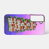 電話ケースS22 （ドードル – 手描き） SAMSUNG GALAXYケース (裏面横)