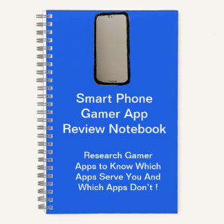 電話ゲーマー頭が切れるアプリレビューノートブック ノートブック