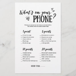 電話ゲームのブライダルシャワー