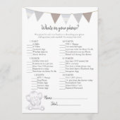 電話ゲームの内容ベビー象カード プログラム (正面)