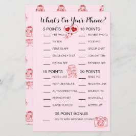 電話ゲームの内容 – ブライダルシャワー活動