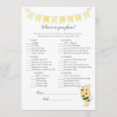 電話ゲームの女の子テディベアカードに何が プログラム (正面)